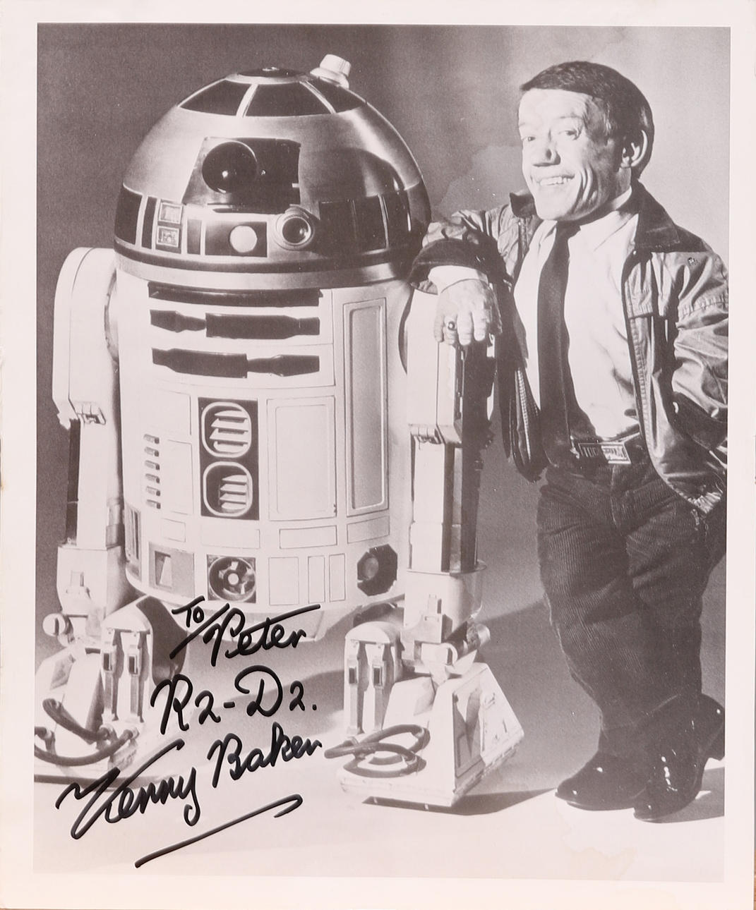 STAR WARS, “R2-D2”, KENNY BAKER (1934-2016), signed black and