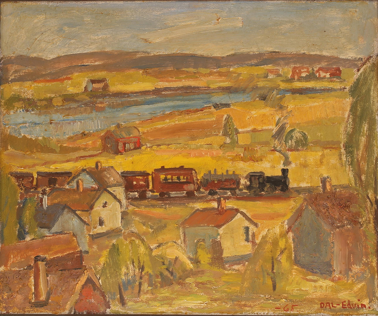 DAL-EDVIN NORBERG. Oil on panel, signed and dated.