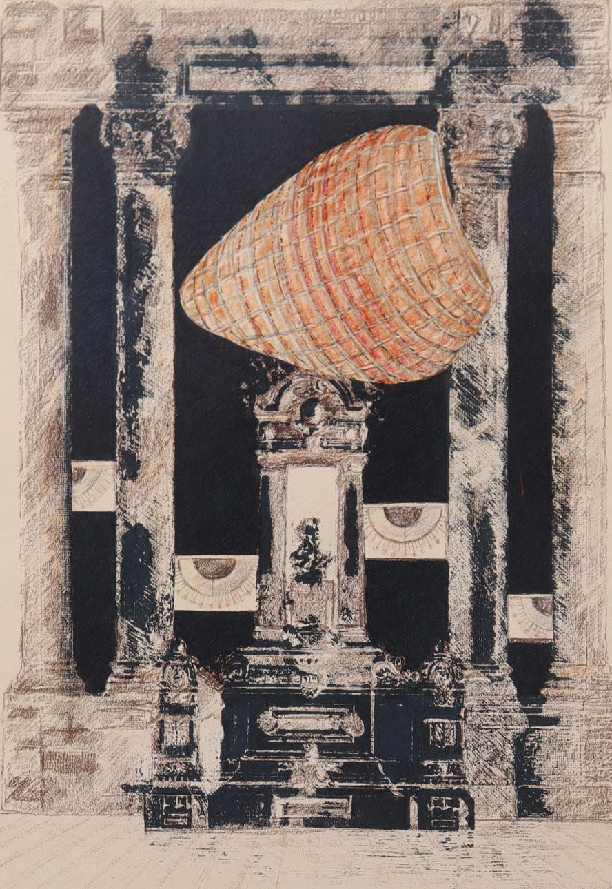 HASSE HASSELGREN. lithography, composition.