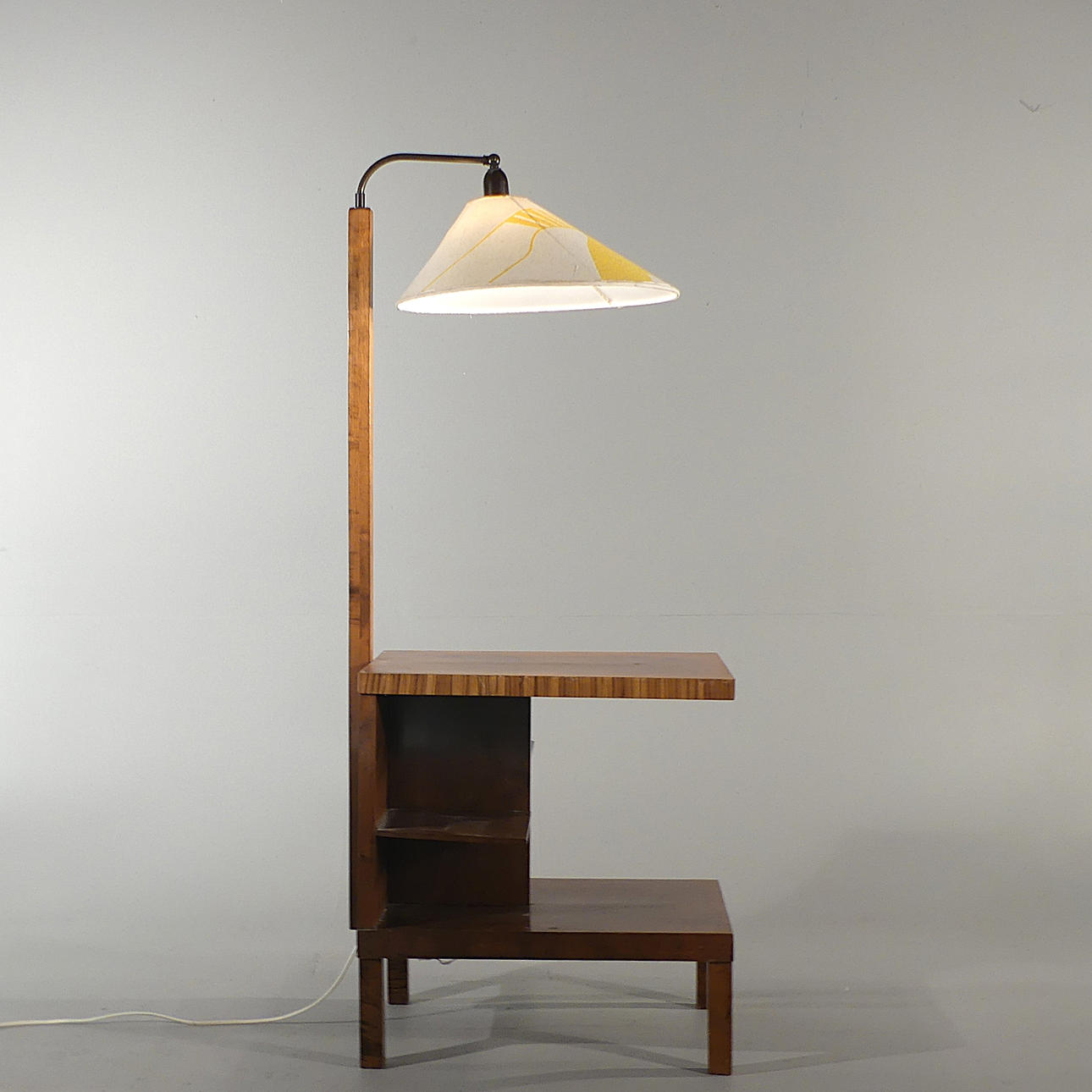 A birch lamp table, art deco, 1930s.