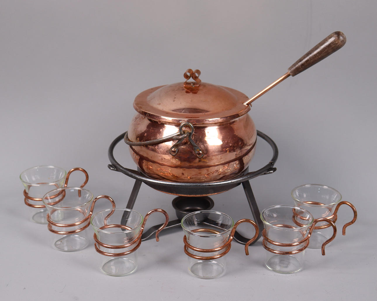 GLÖGGSET, i kopper og glas, 7 stk.