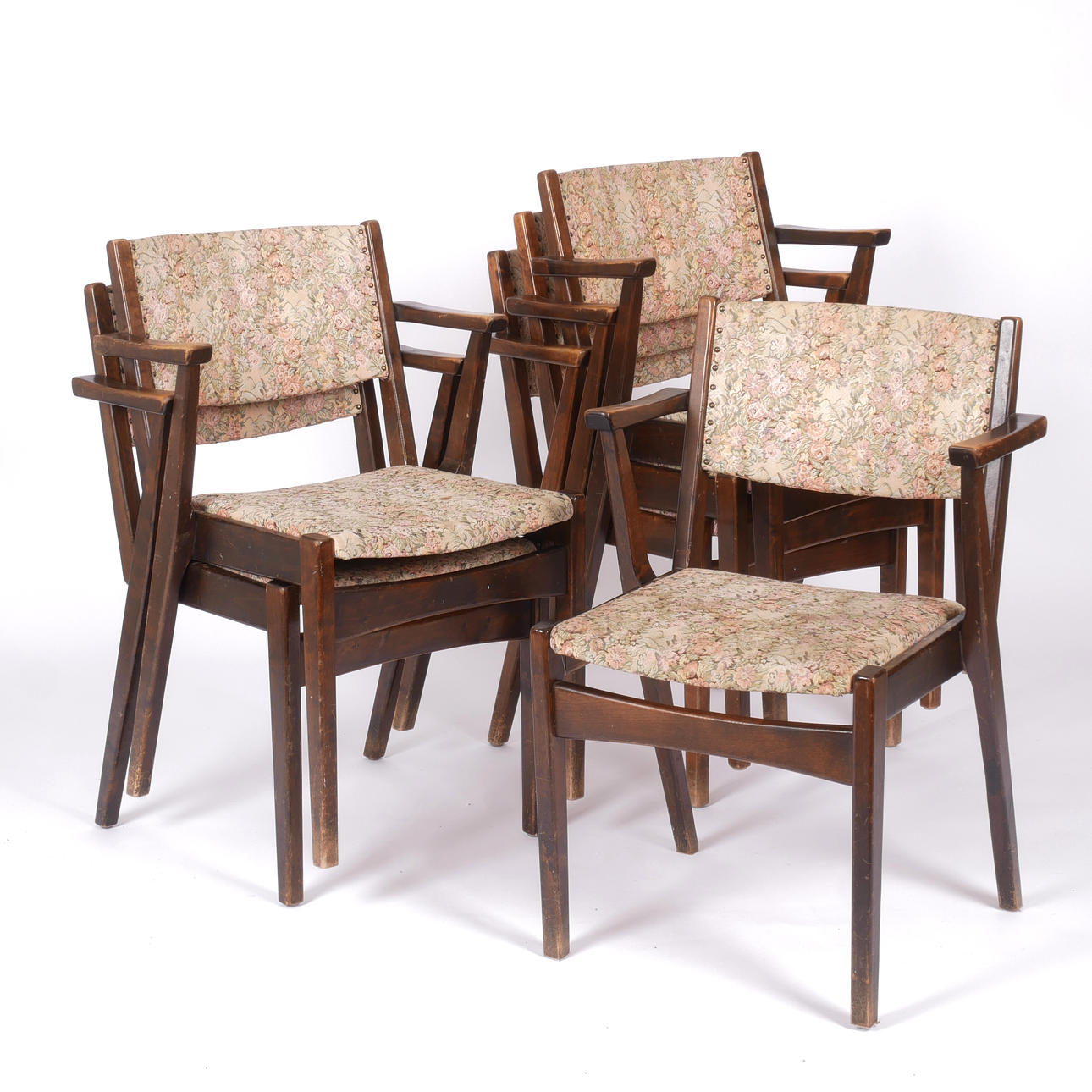 A set of 6 stackable armchairs, Werco, mid 20th century.