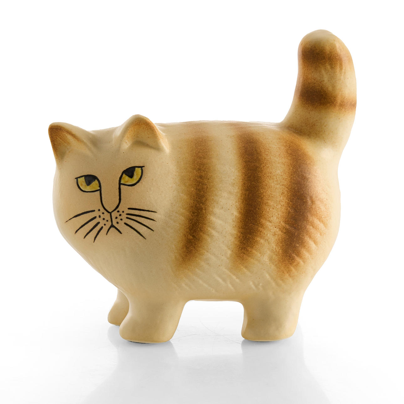 LISA LARSON. Figurine, cat “Moa midi”, marked LISA L., stoneware.