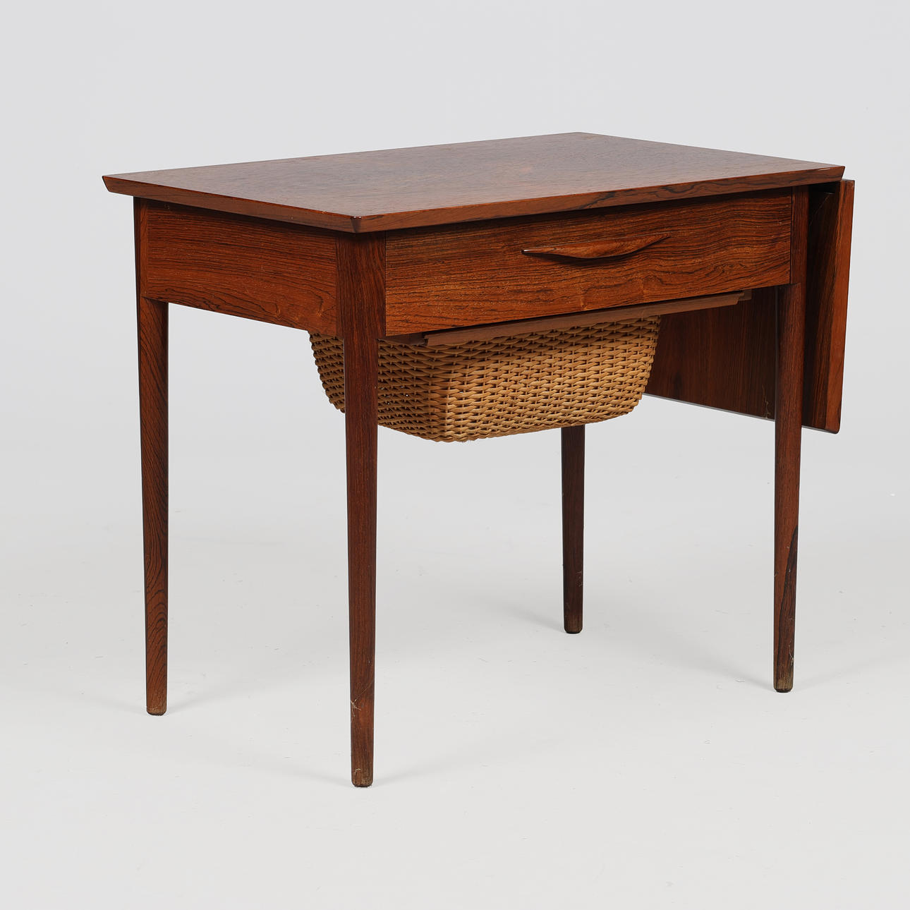Danish cabinetmaker, rosewood sewing table, 1960s.