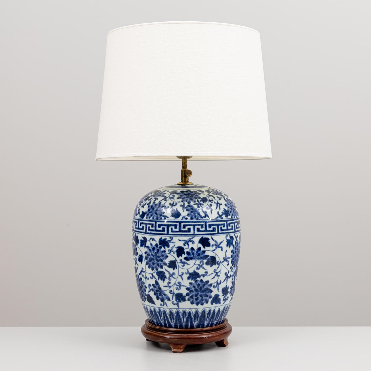 TABLE LAMP, remade from bujan, China, Qing.
