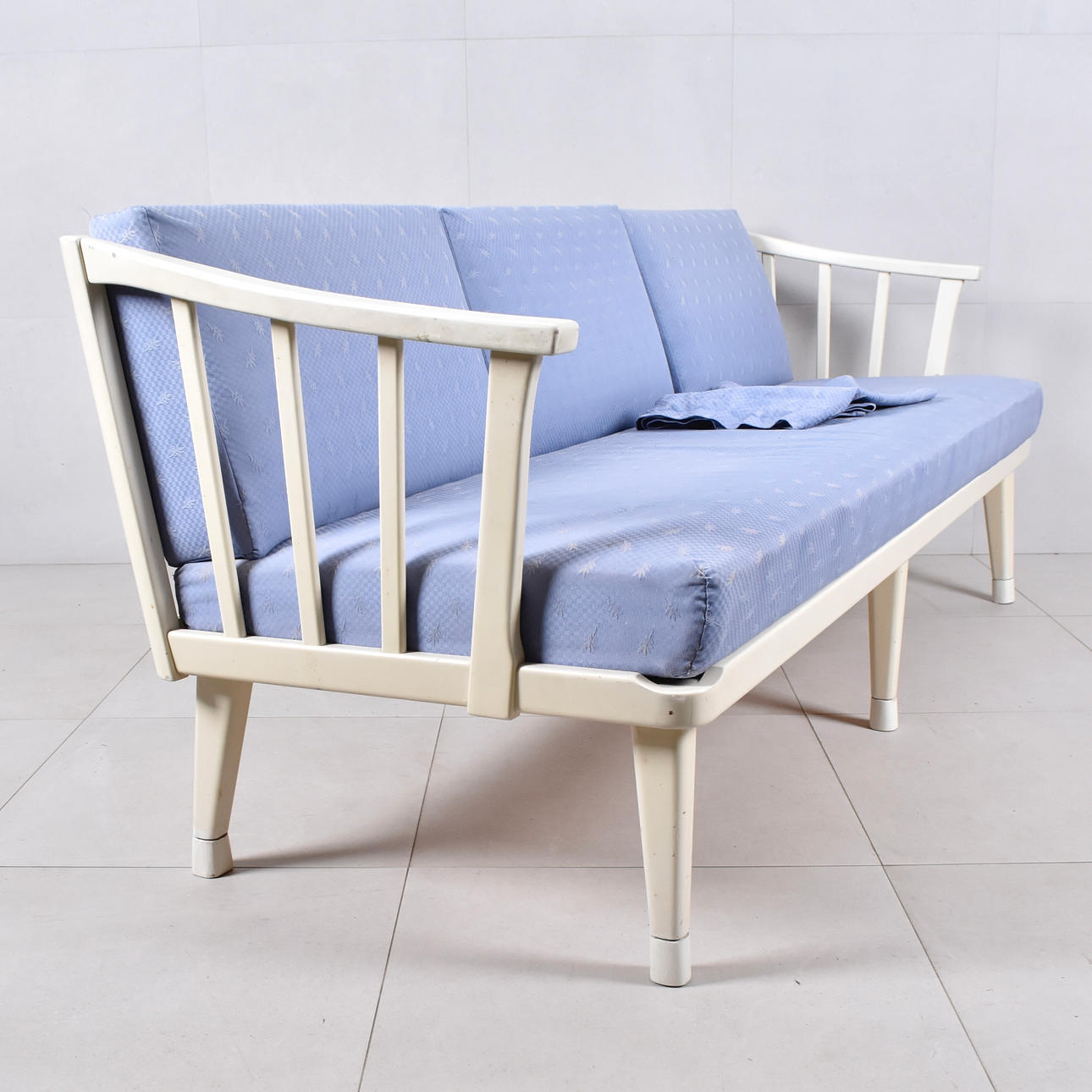 CARL MALMSTEN. SOFA, grey painted oak, “View island”.