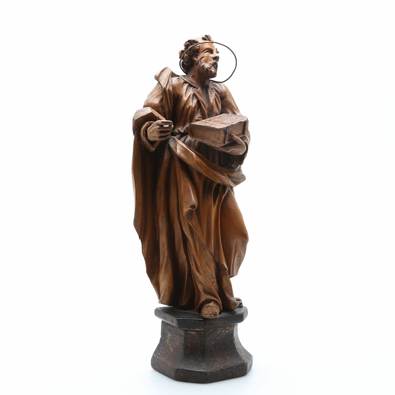 SKULPTUR i lindträ, Apostel. Centraleuropa, 1700-tal.