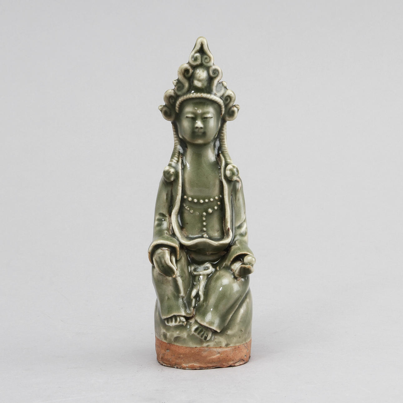 FIGURIN, stengods, Kina, 1800/1900-tal.