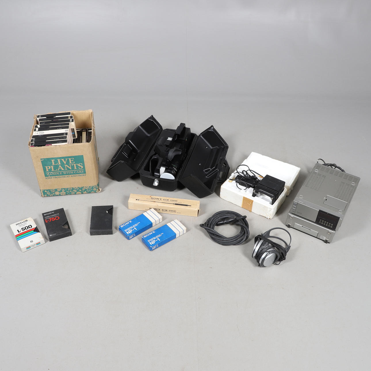 SONY TRINICON VIDEO CAMERA & ACCESSORIES.
