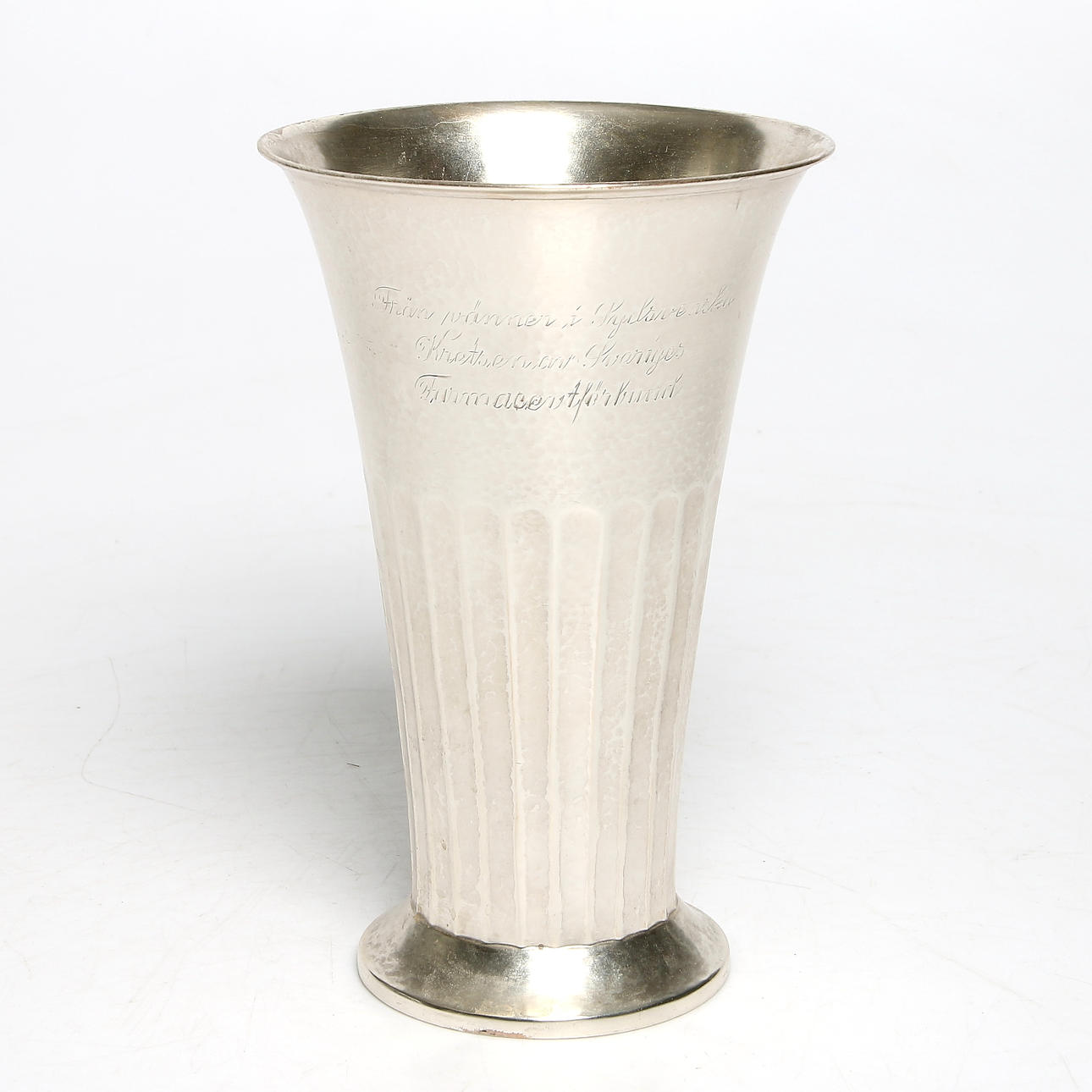 POKAL, silver, EM. O. Möller, Malmö, 1924. Vikt 341 gram.