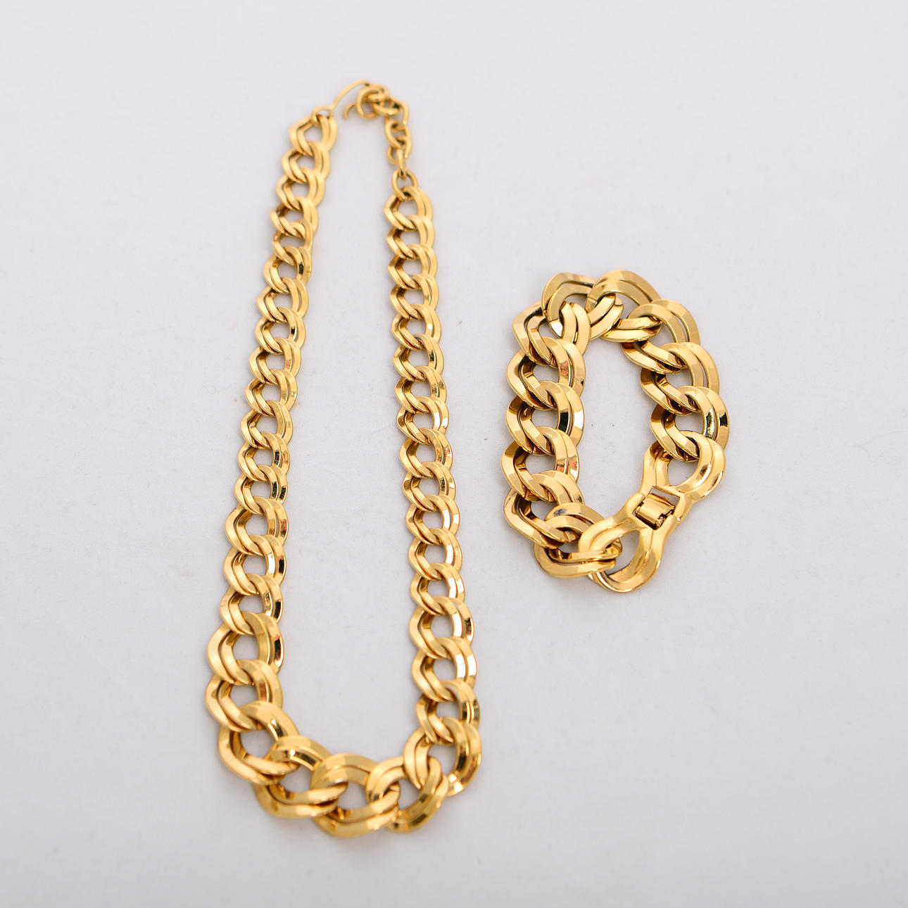 A NECKLACE & BRACELET, Monet, 1900/2000s.