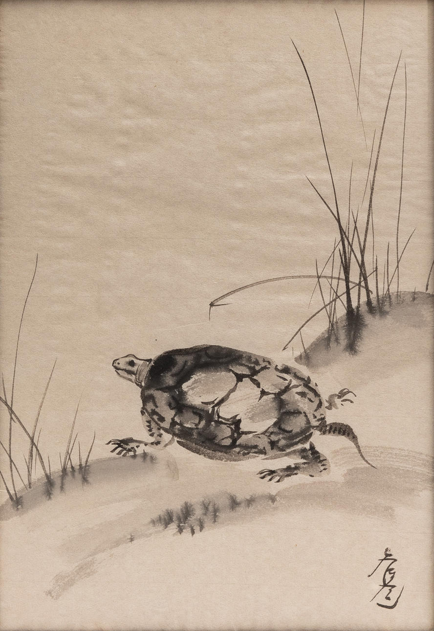 OIDENTIFIERAD KONSTNÄR. liquid marker on paper, signed.