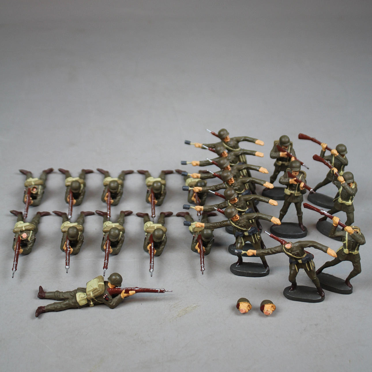 ELASTOLIN SOLDIERS 23 pieces Germany.