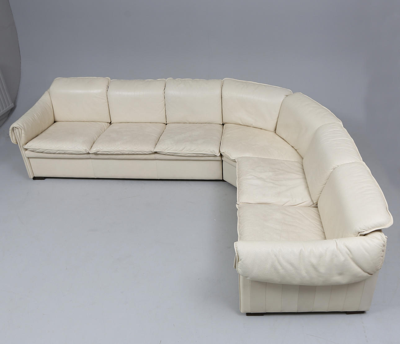 SECTIONAL SOFA/MODULAR SOFA, leather, 1970/80's.
