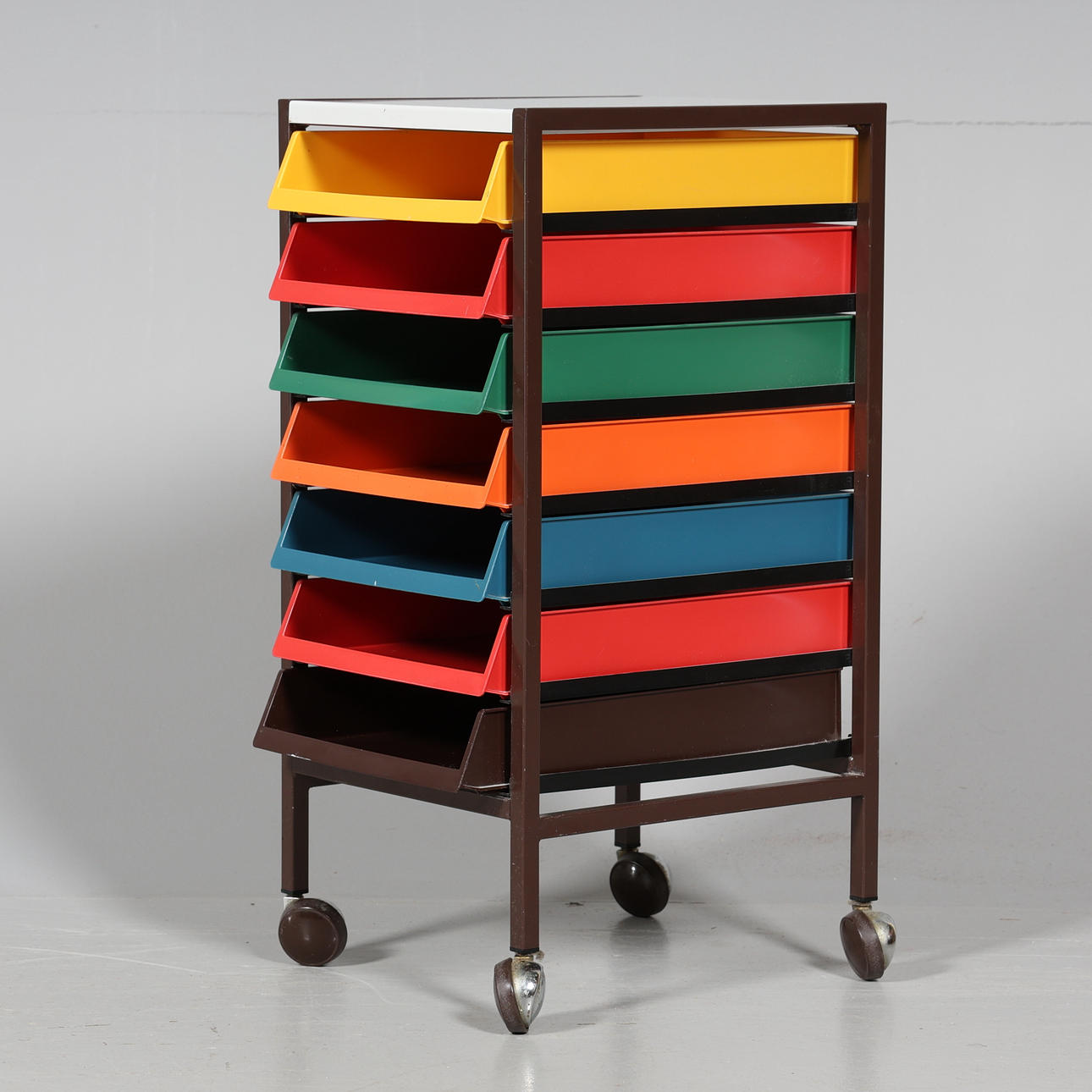 DOCUMENT TROLLEY, plastic and metal, SIS, Denmark.