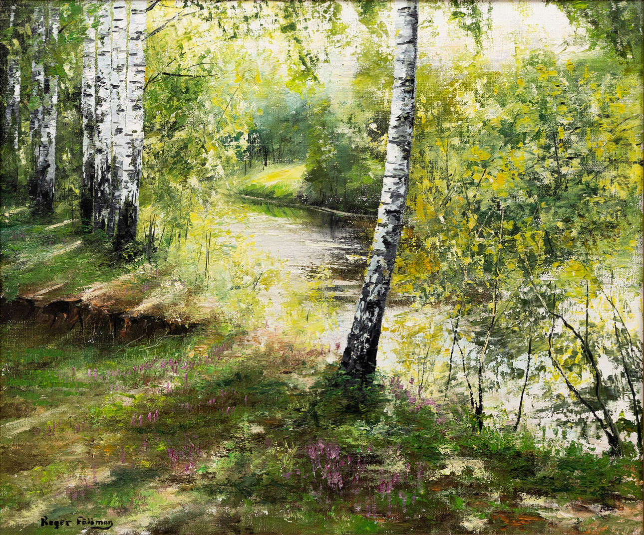 ROGER FÄLLMAN. Skodet, oil on canvas, signed.