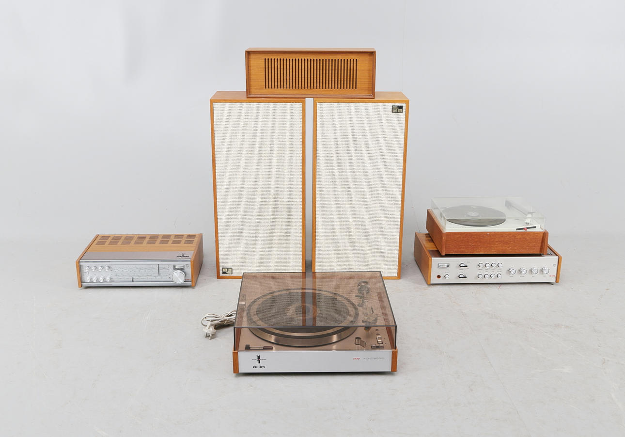 STEREO,7 delar,Philips, 1900-talets andra hälft.