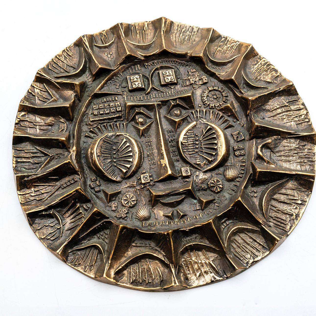 A bronze wall relief, 20th century.