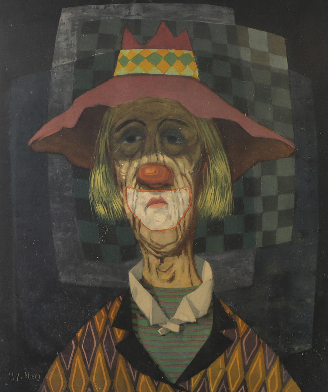 AFTER PELLE ÅBERG. Clown, print.