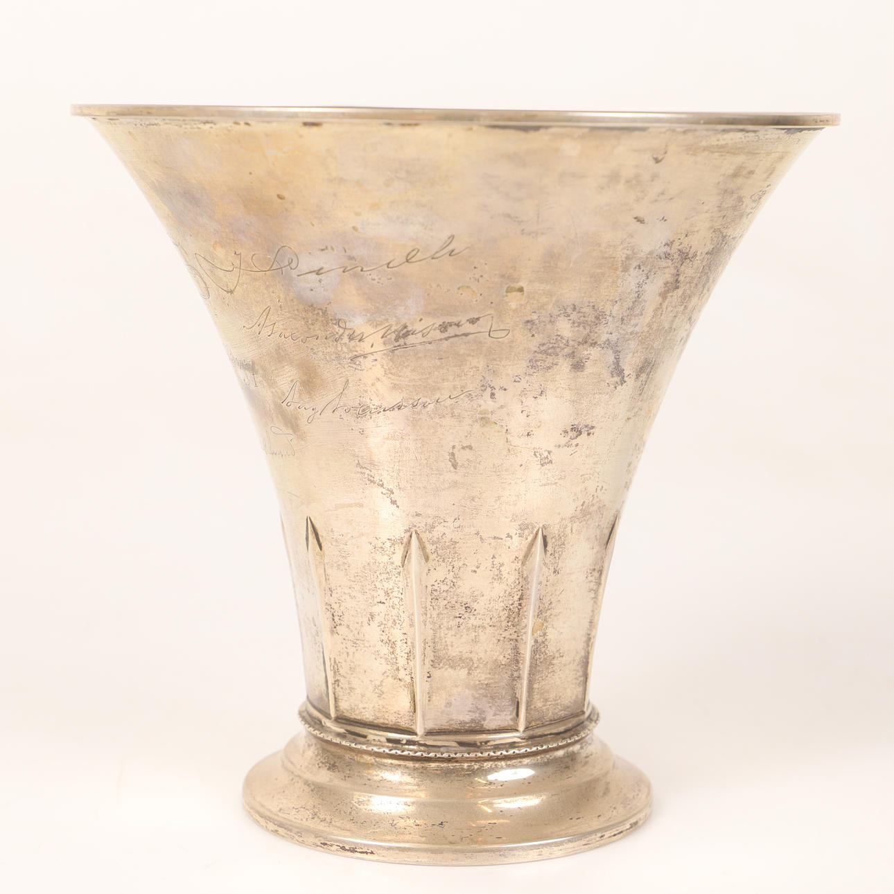 A vase, silver, C. G. Hallberg, 1937.
