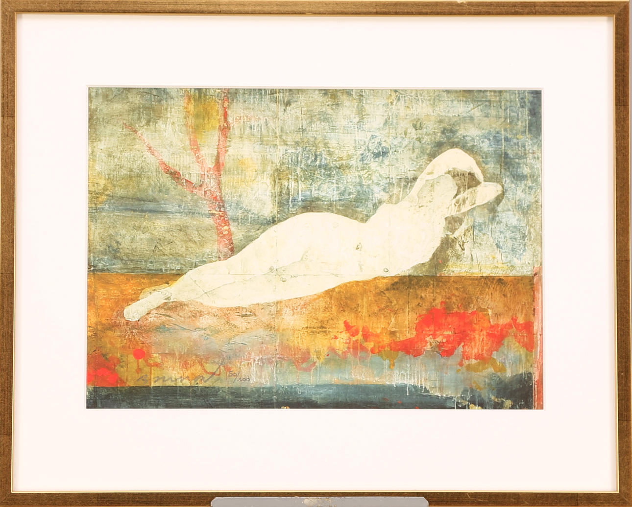 PIERRE MARIE BRISSON. TAVLA, färglitografi 50/100, signerad Brisson, "L´indienne".