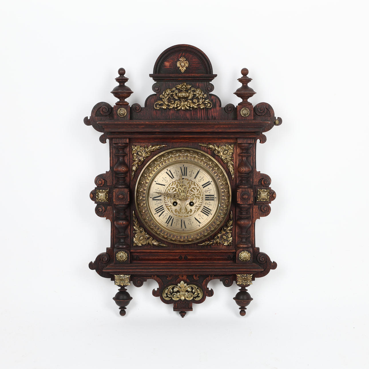 A Lenzkirch Neo-Renaissance wall clock, second half of the 19th century ...