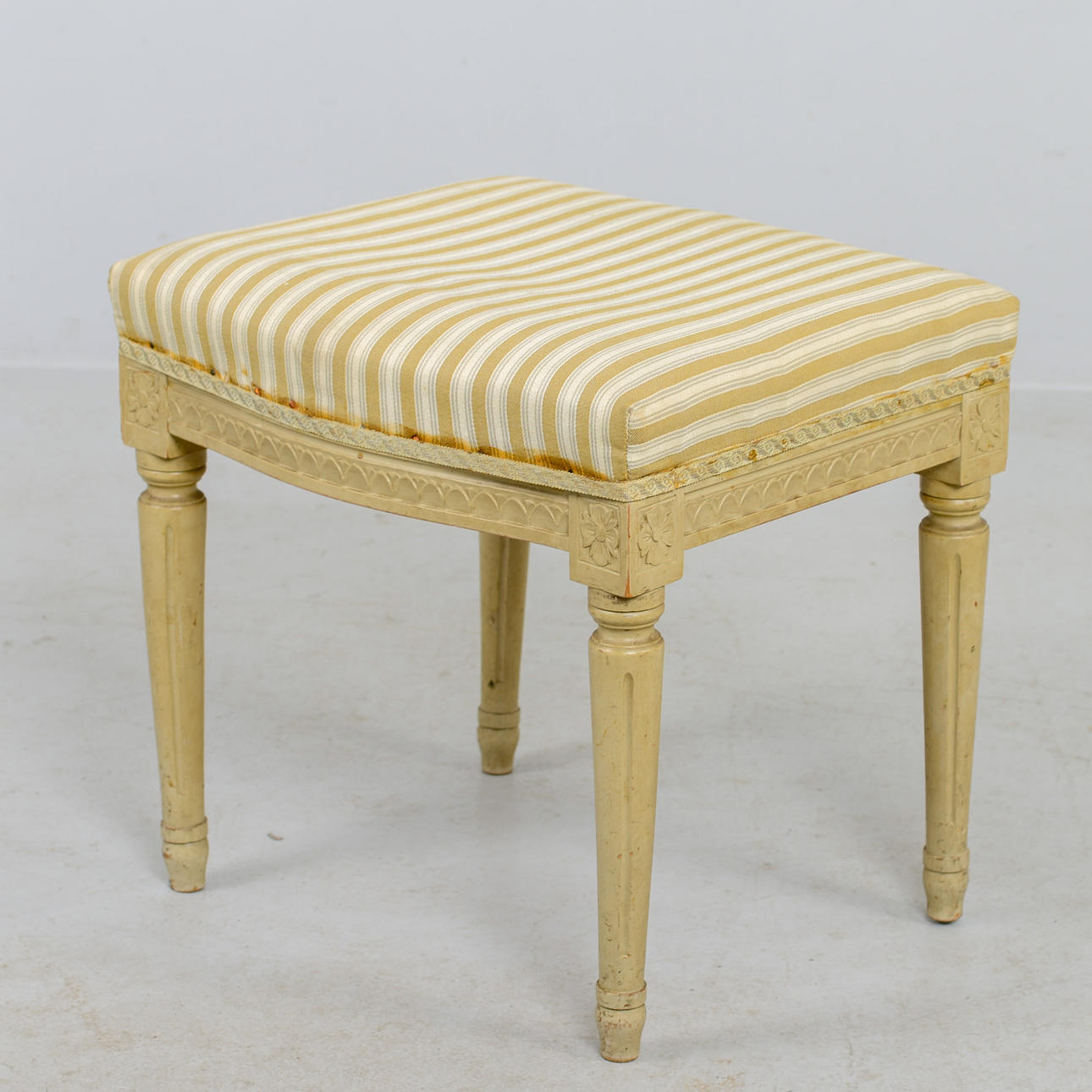 A Gustavian style stool, 18th/20th century.