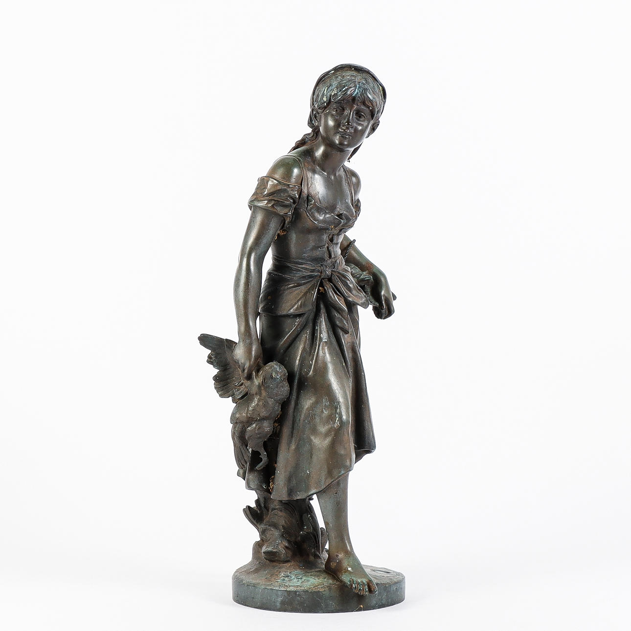 SCULPTURE bronze, signed “Moreau Math Hors concours”.