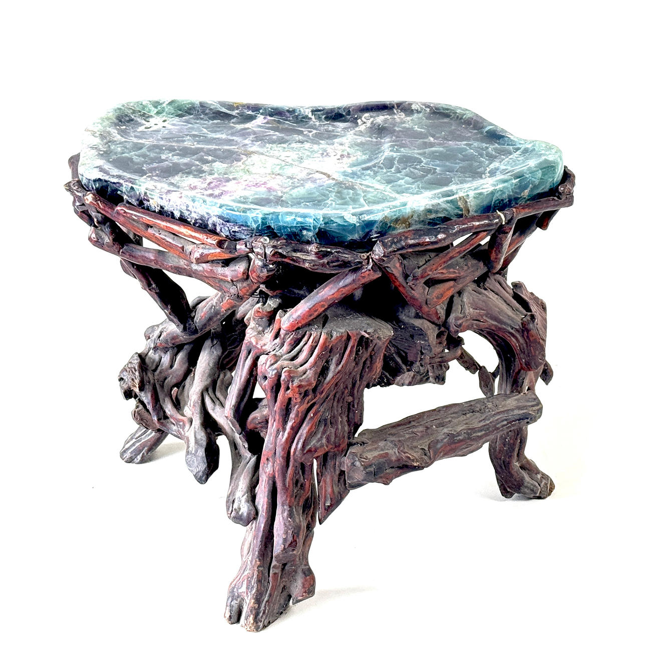 KINESISK FLUORITBLÆKSLIBESTEN.