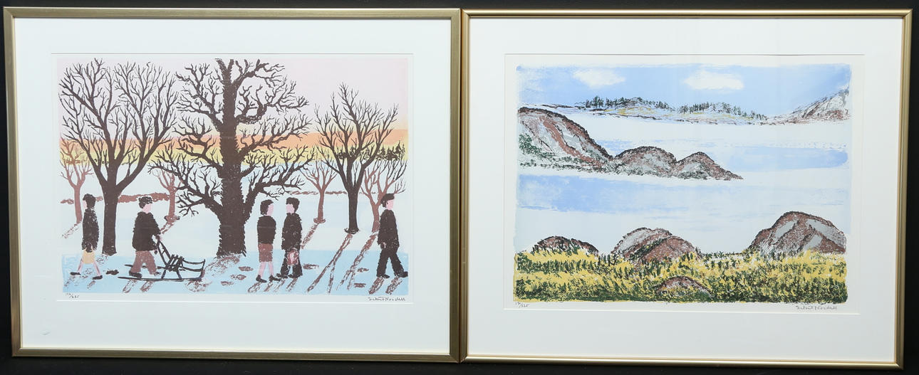 ESKIL NORDELL. lithographs, 2, signed.