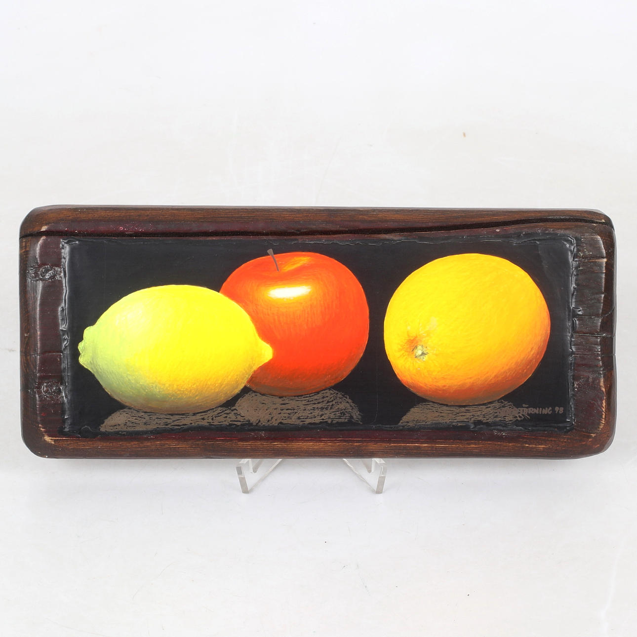 LARS TÄRNING. Oil on wood panel, still life, signed.