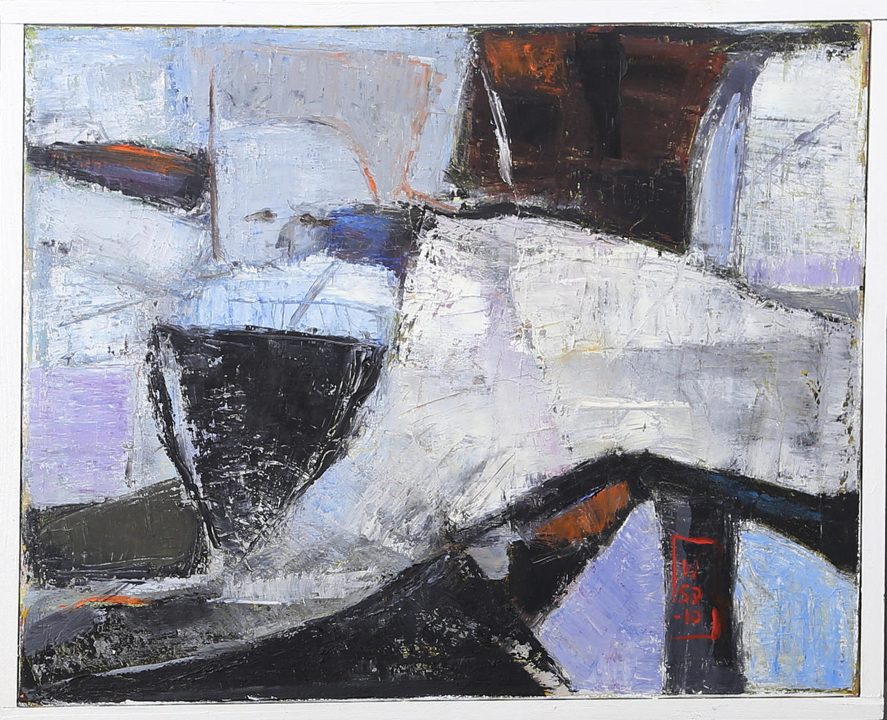 SYLVETTE WICKSTRÖM. Double, olja på duk, signerad.