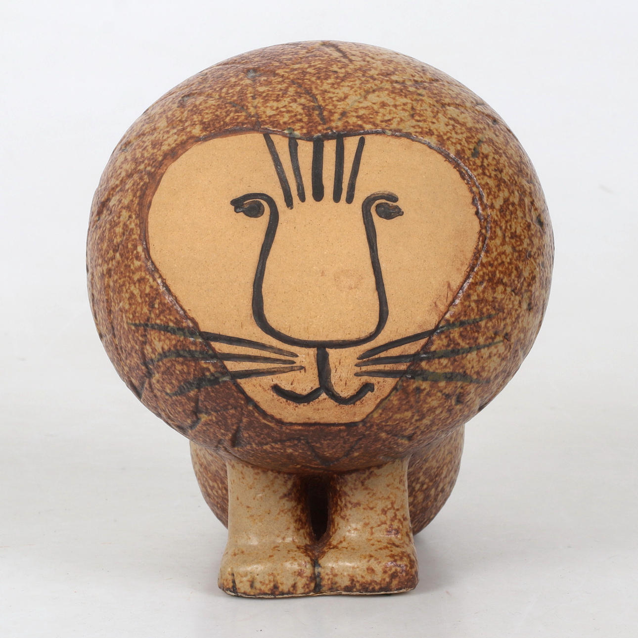 LISA LARSON. Figur, „Lion midi“, stentøj, Gustavsberg.