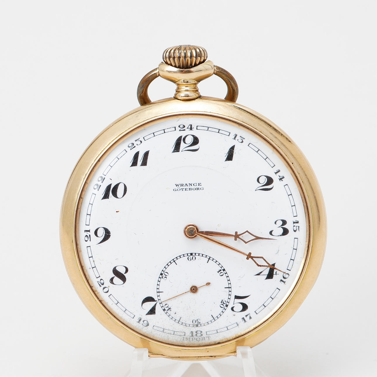 A 14k gold pocket watch. Total weight approx. 70,5 grams. Clocks ...