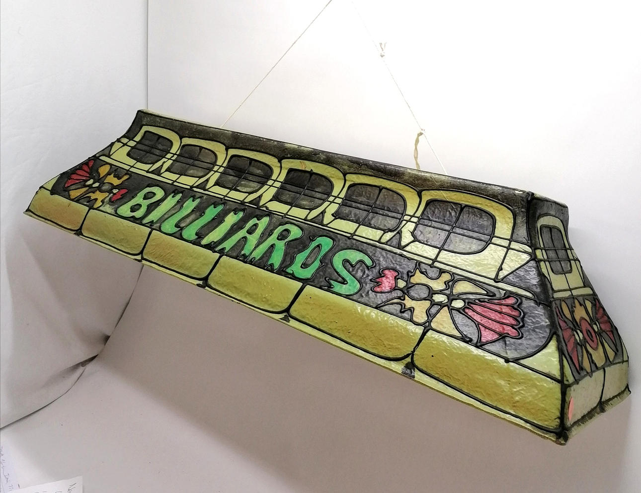 BILLIARDS TABLE FIBREGLASS LAMPSHADE.
