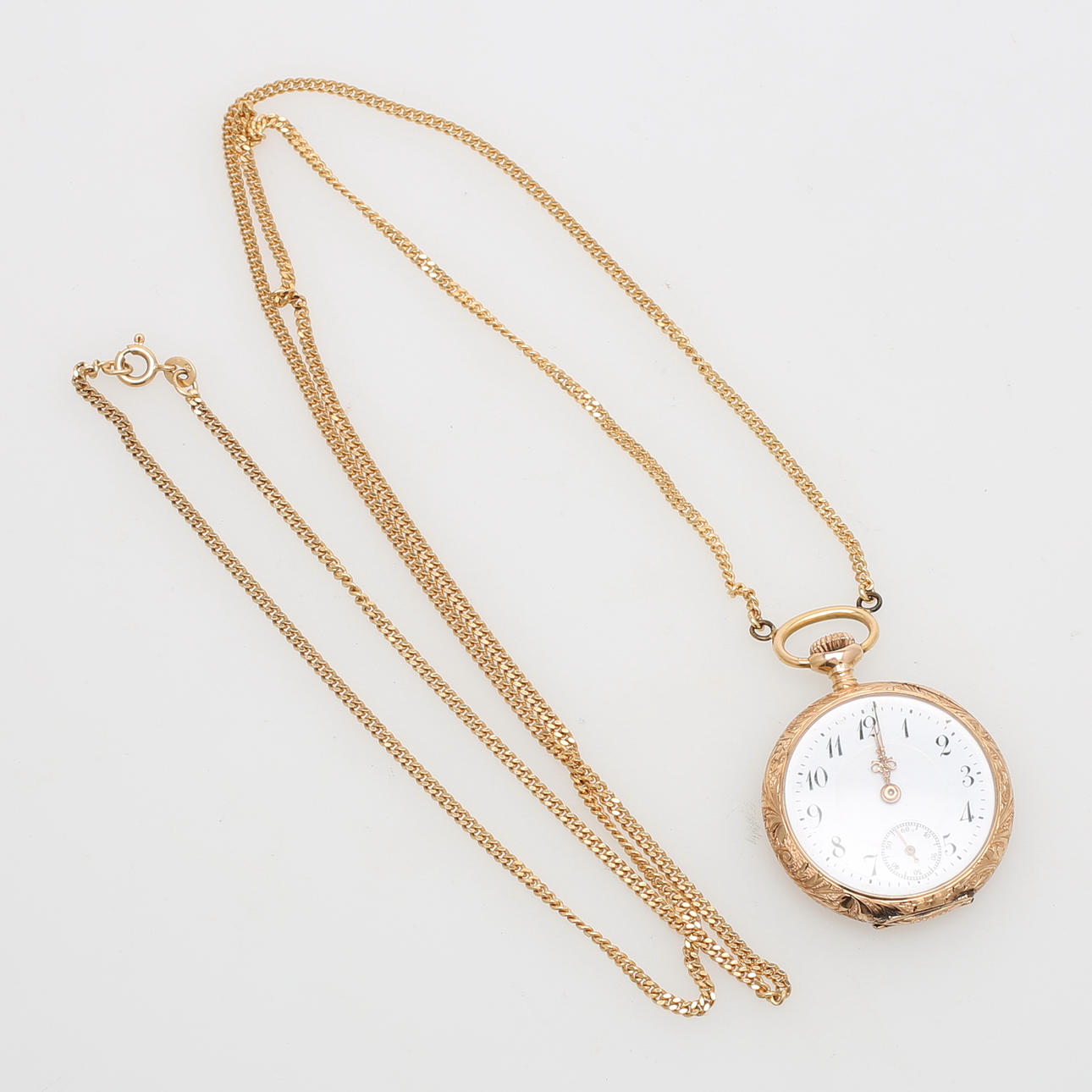 FICKUR, guld 14K med HALSKEDJA, guld 18K.