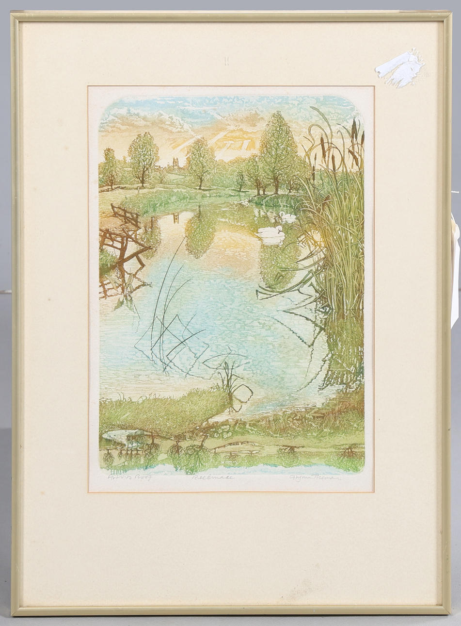 GLYNN THOMAS (B.1946), PENCIL SIGNED ARTISTS PROOF 'REEDMACE'.