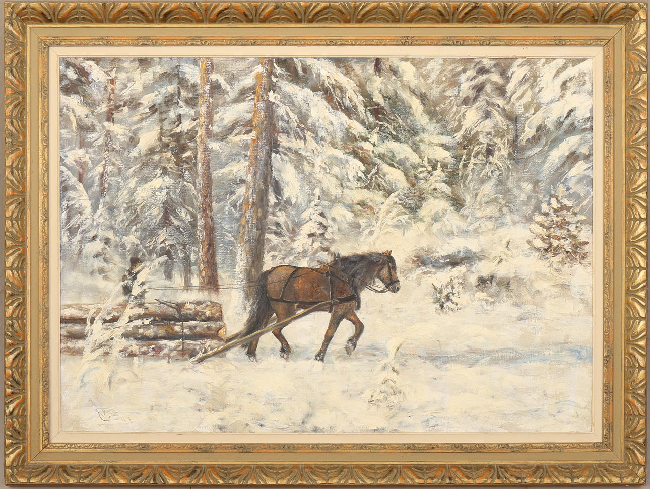 JOHANNES RAVN. oil on canvas, signed and dated -47.