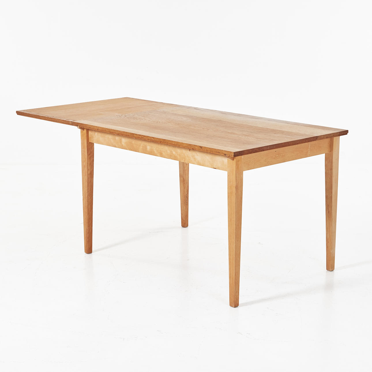 ERIK RICHTER. Table, Norrgavel, solid oak, under the board birch, an insert top.