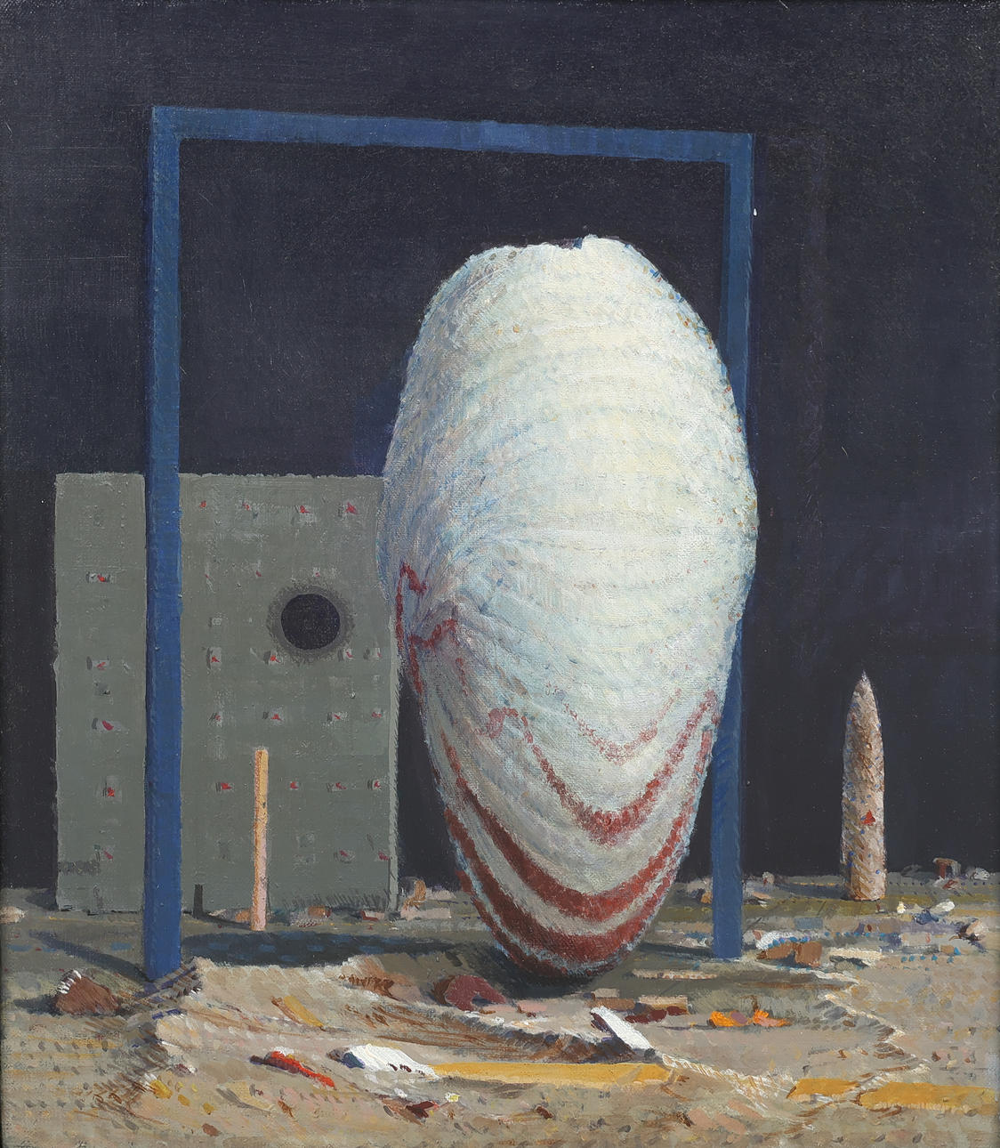 RENE TANCULA (1949-2014). Composition 'Gestalt', acrylic on canvas, signed and dated 1980.