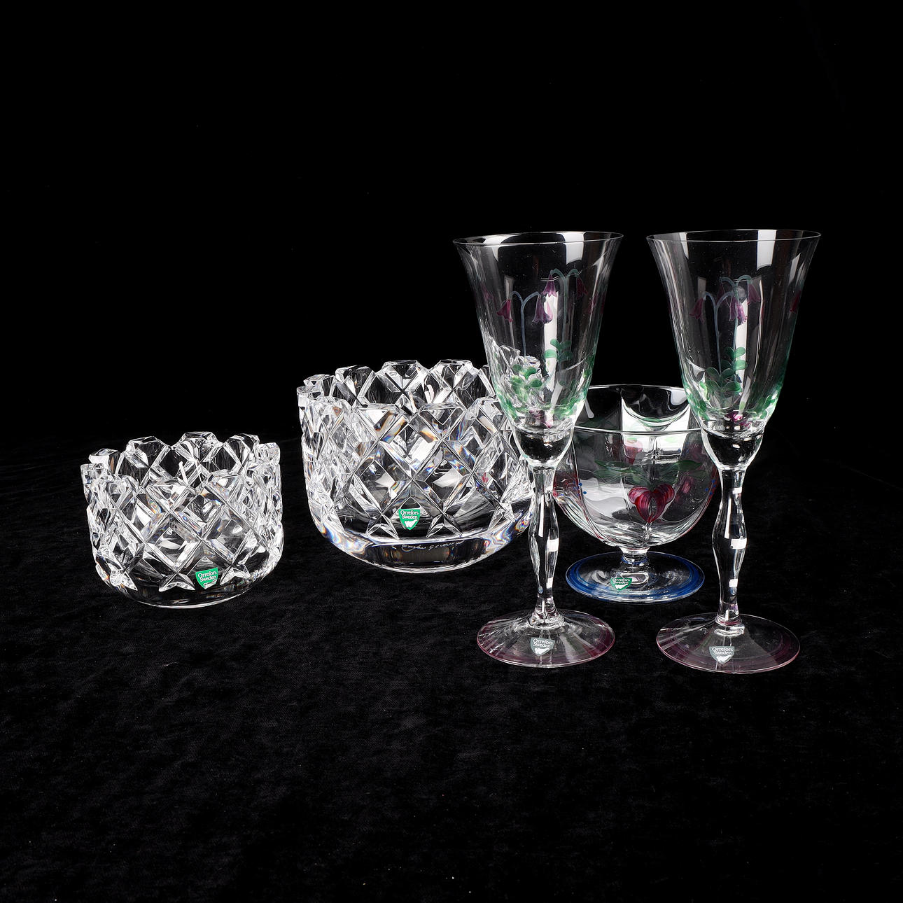 ORREFORS LASIESINEET, 4 kpl.