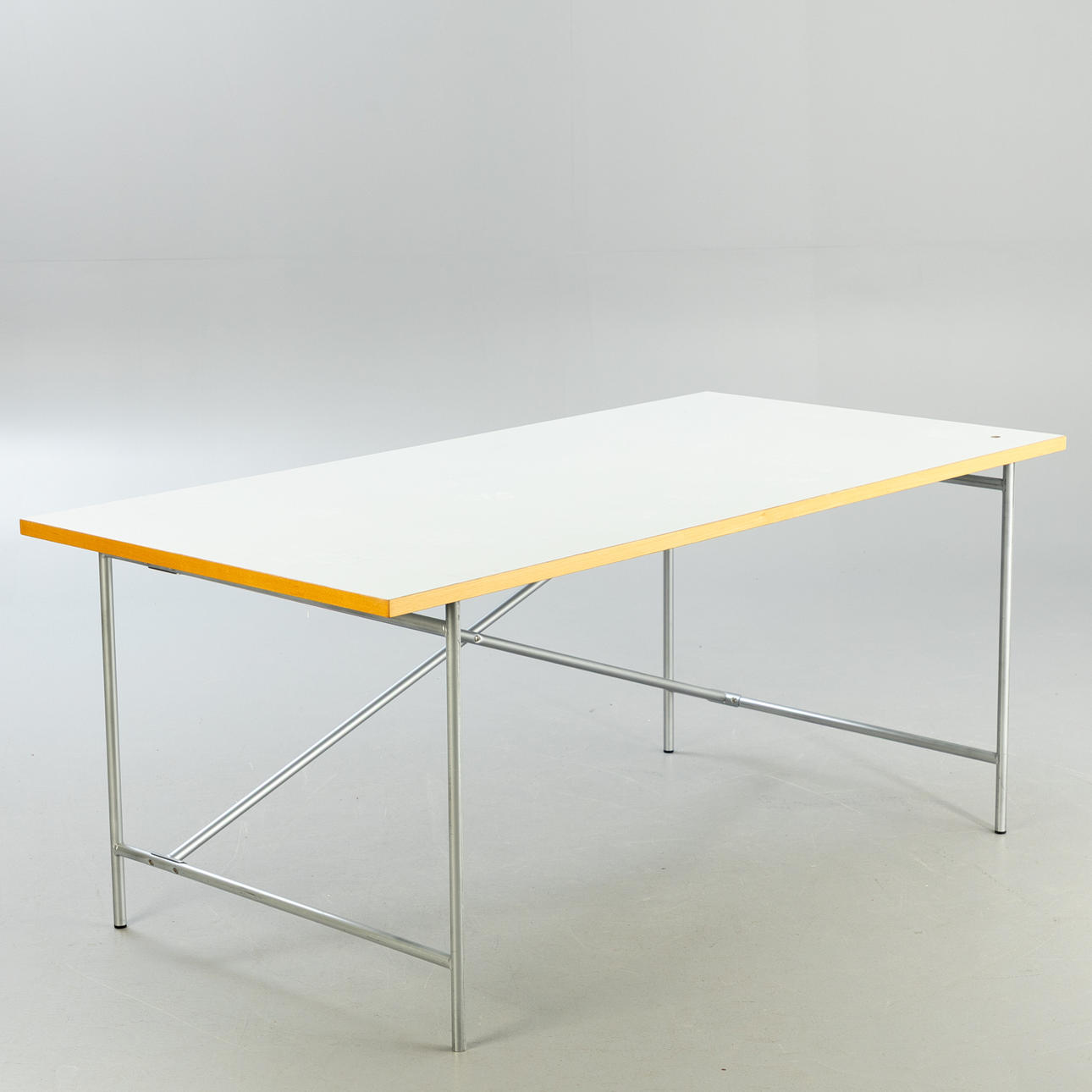 EGON EIERMANN. Writing desk 'Eiermann 2' for Richard Lampert, silver.