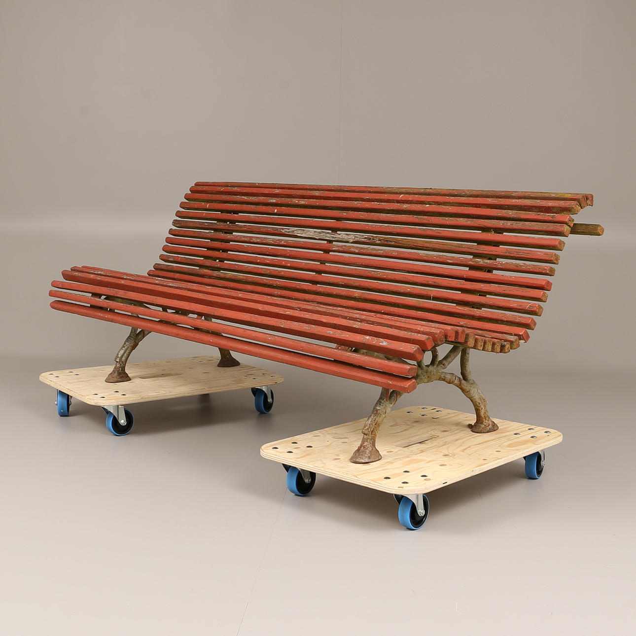 PARKSOFFA, gjutjärn/trä, 18/1900-tal.