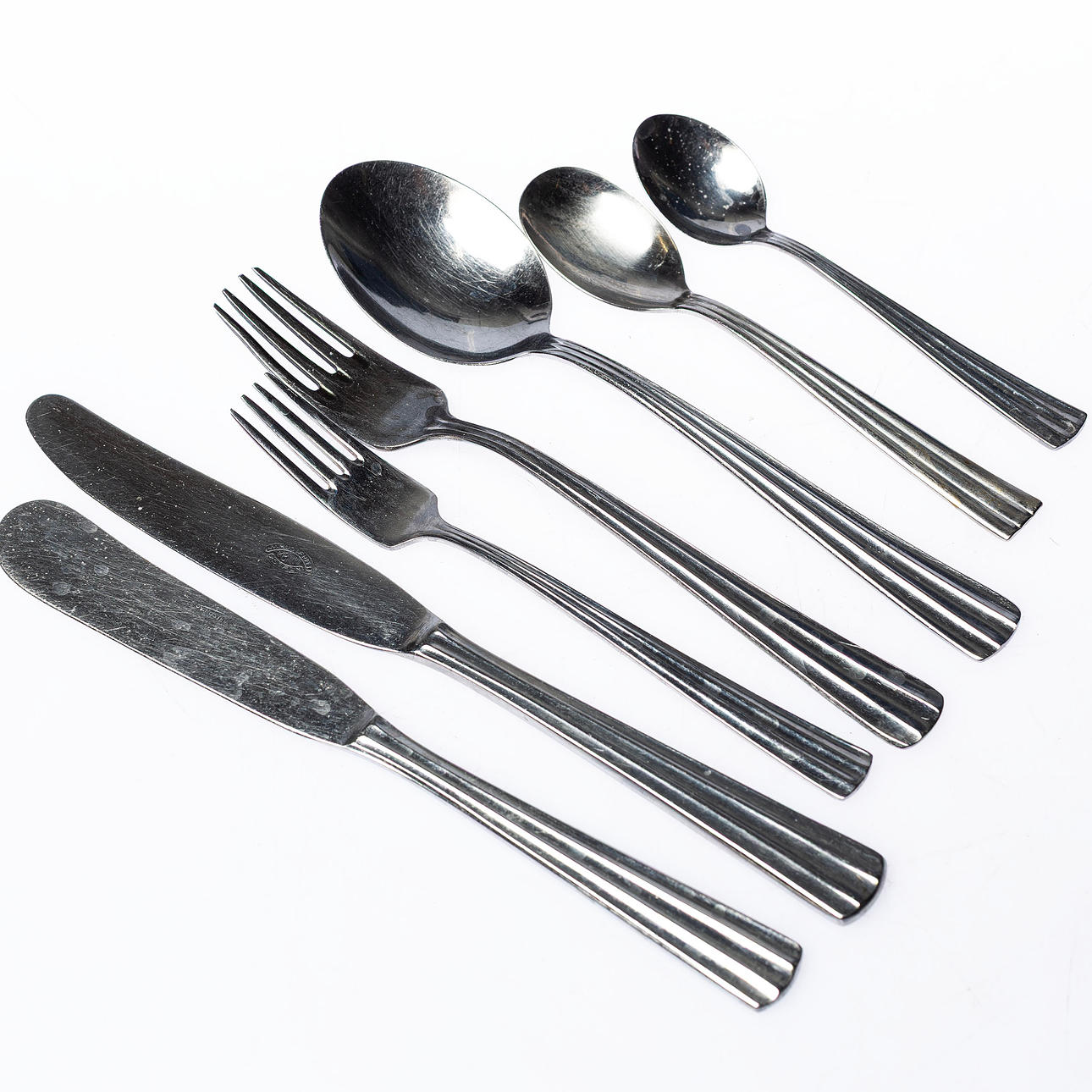 Bestik, 28 stykker, rustfrit stål.