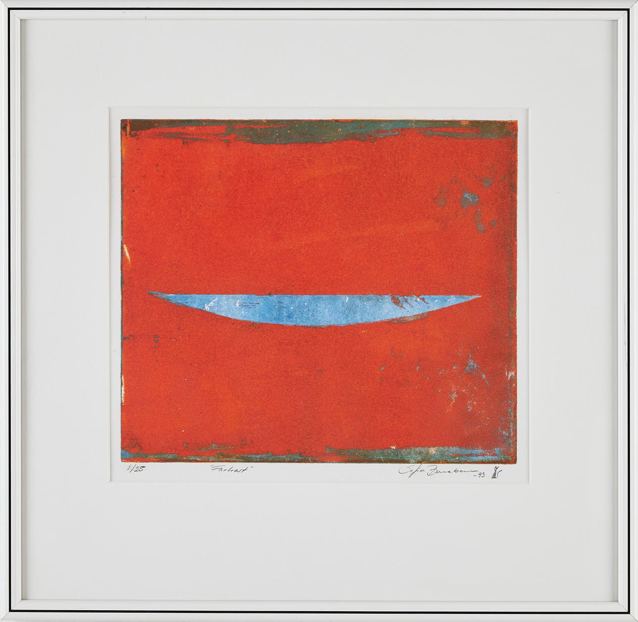 OIDENTIFIERAD KONSTNÄR. “Craft”, lithograph in colours, signed, numbered 1/25, dated - 93.