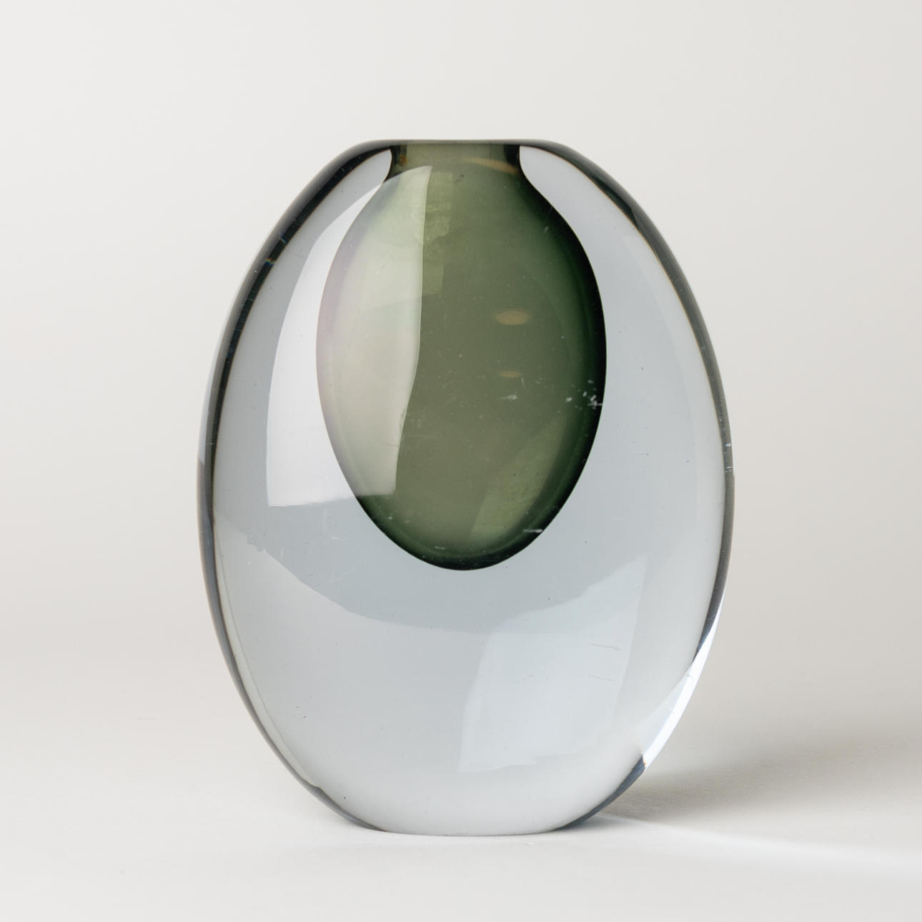 A glass vase, Strömbergshyttan.