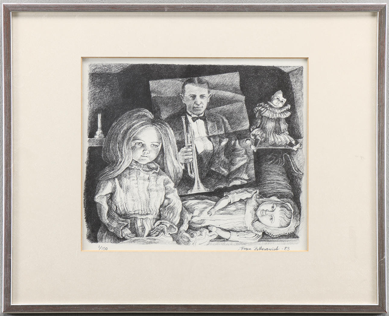 JÖRGEN ZETTERQVIST lithograph 1/150, signed.