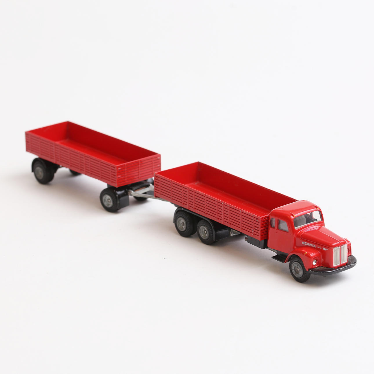 MODELLBIL, Scania Lastbil med släp, Tekno Danmark.