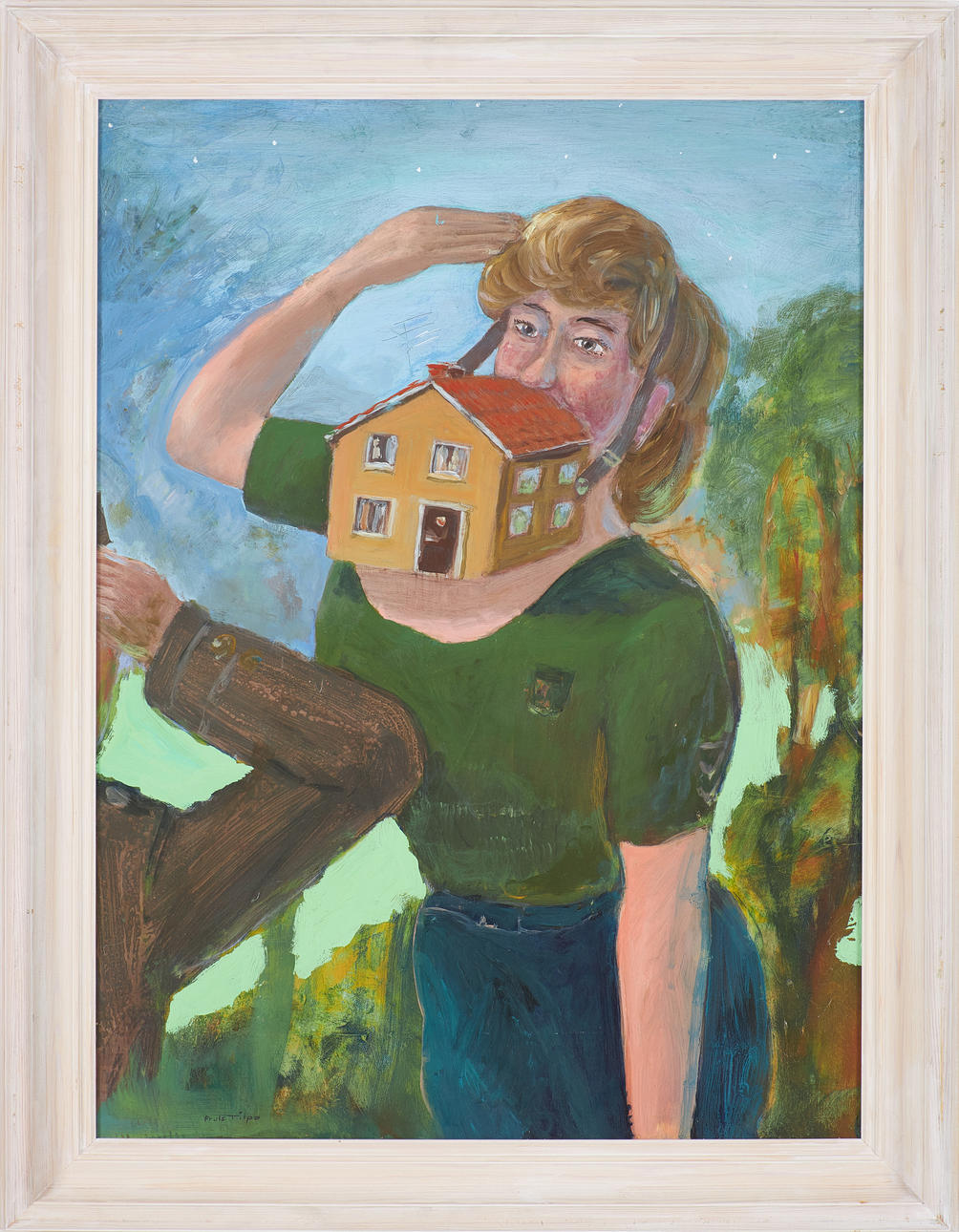 FRULS TILPO. oil on panel, untitled, signed.