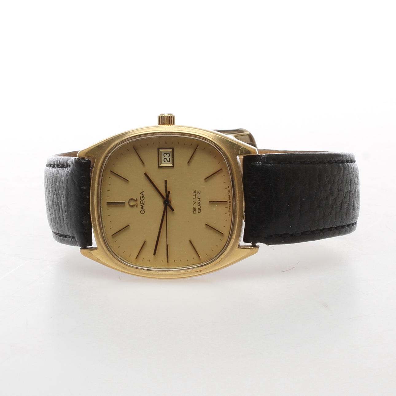 ARMBANDSUR, herr, Omega De Ville, quartz, cal. 1342, boett av gulddoublé.